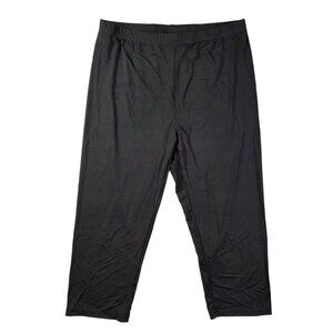 Emery Rose Pants  Womens Large Black Stretchy Elastic Silky Waist Pants/Slip New